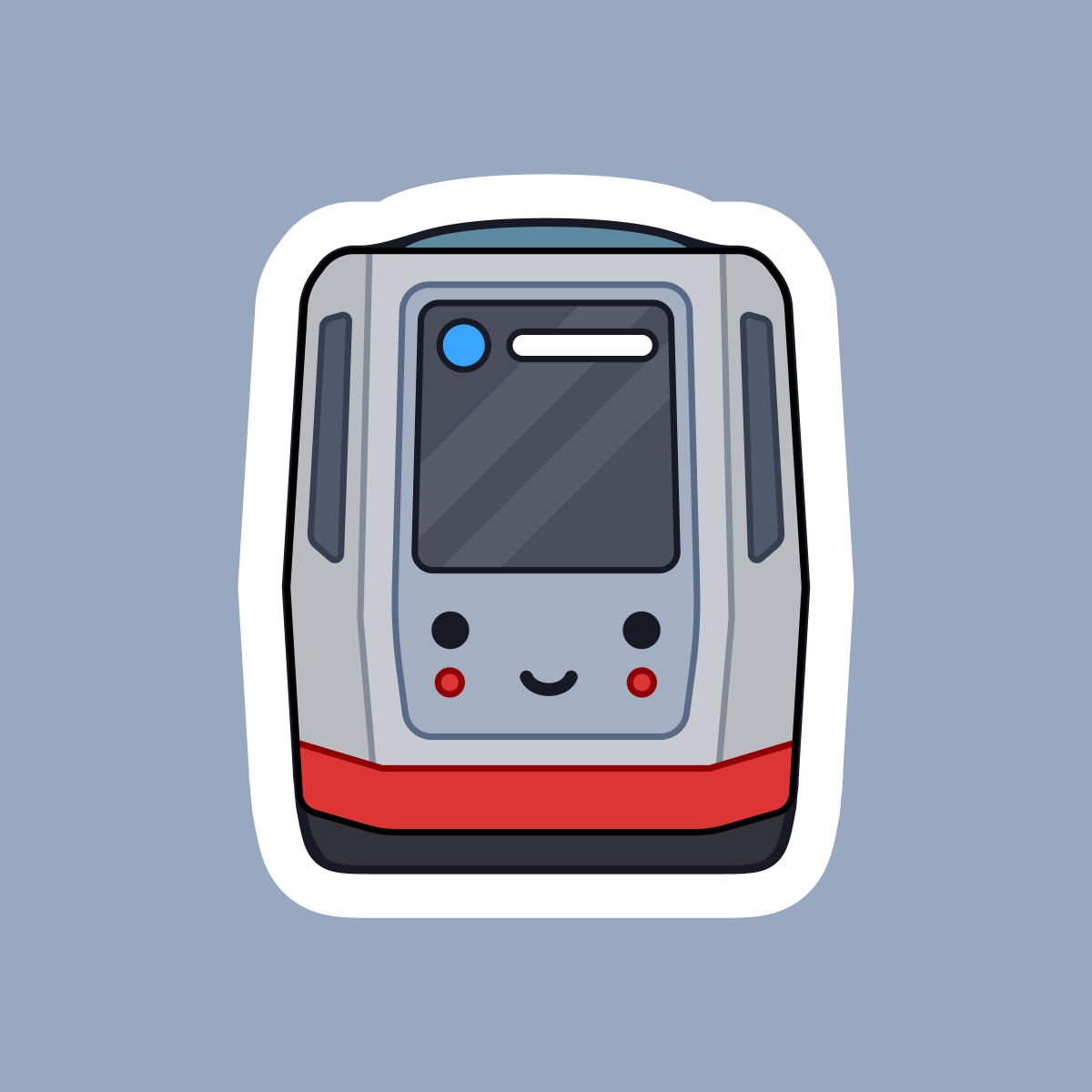 Happy Muni Metro Train Sticker