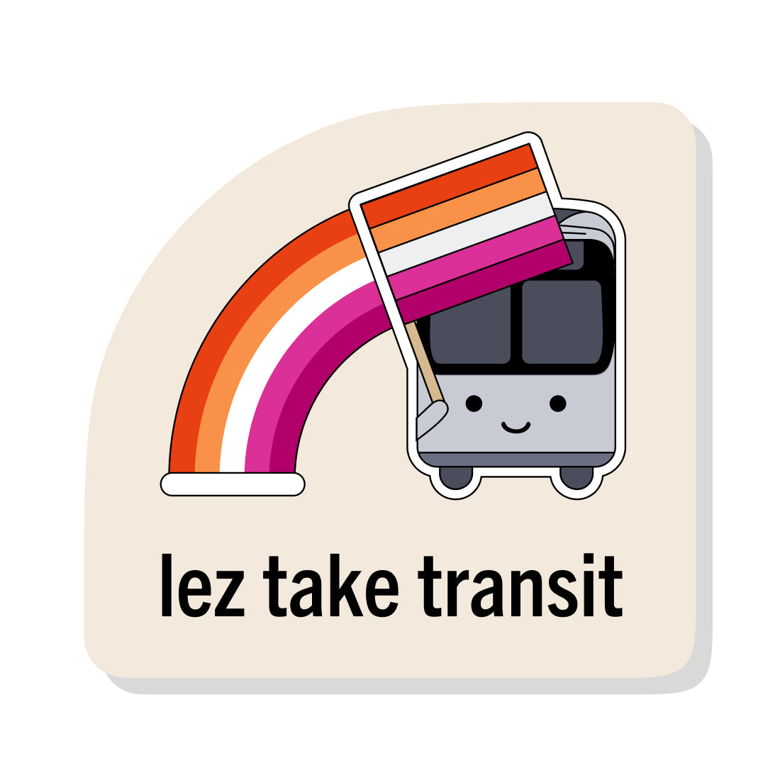 Lez Take Transit Sticker: Bus