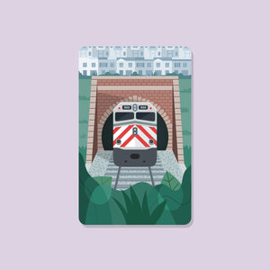 Caltrain Transit Card Sticker