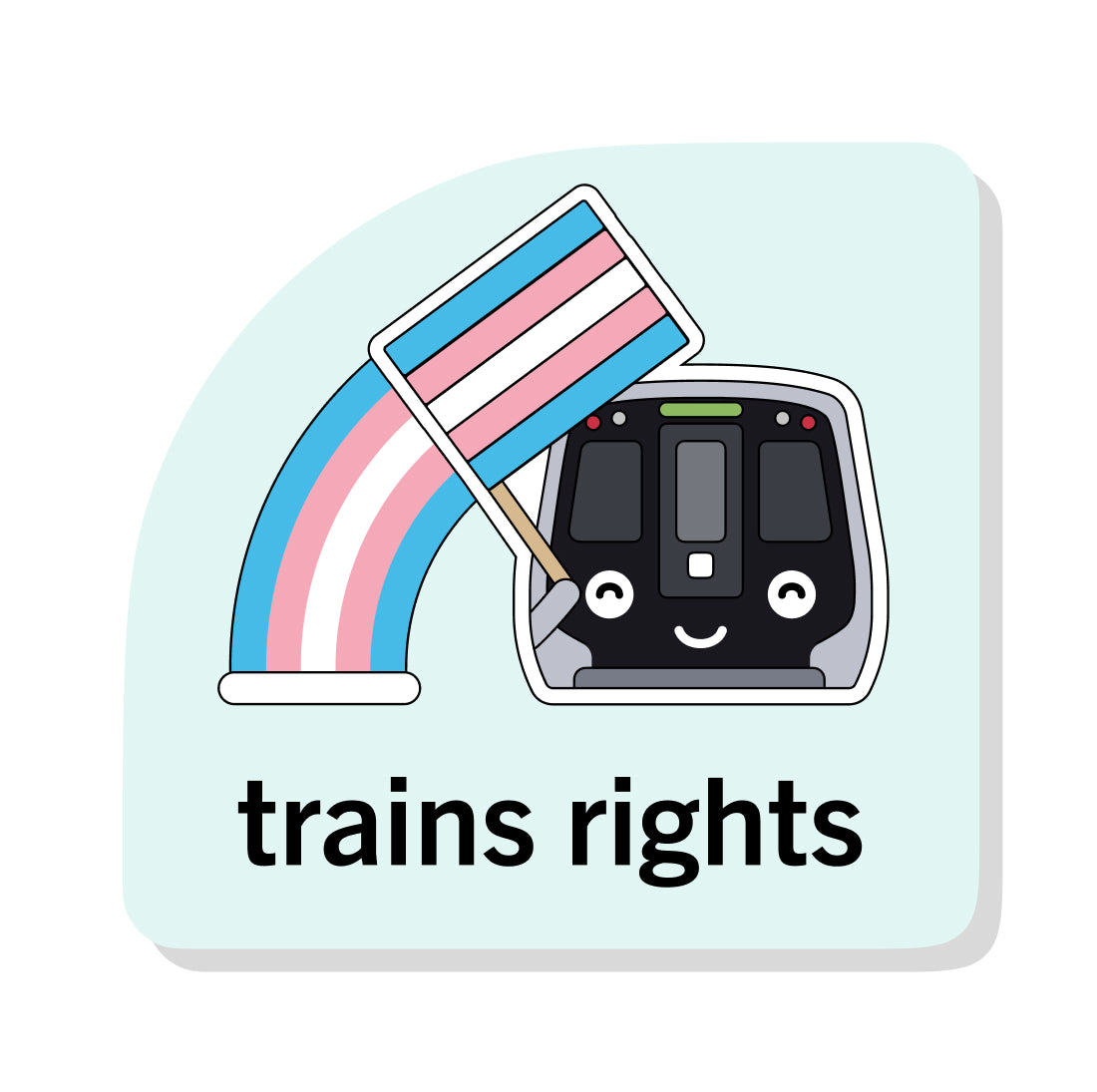Train’s Rights Sticker: DC Metro