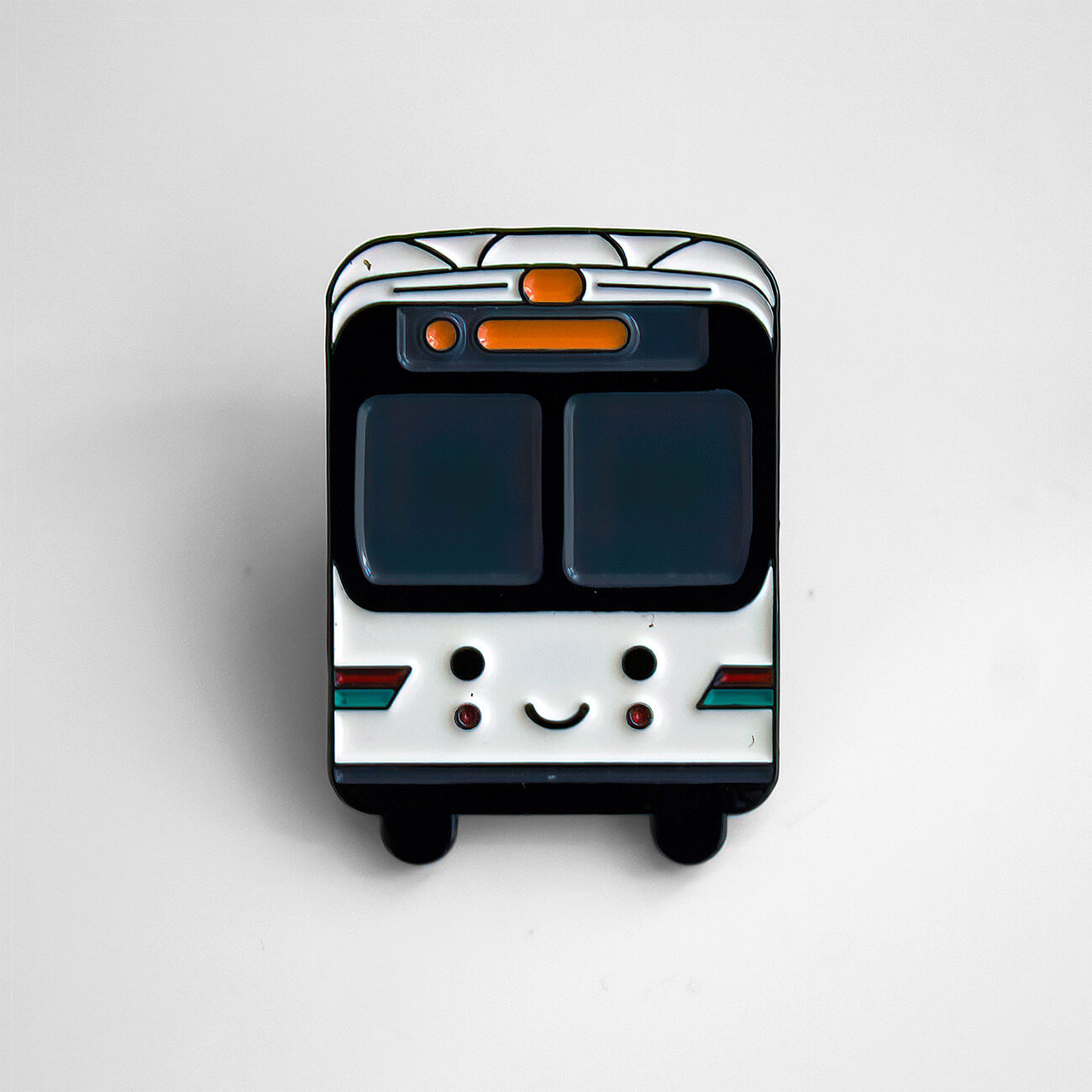 Happy AC Transit Bus Pin