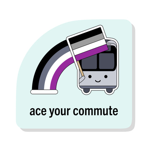 Ace Your Commute Sticker
