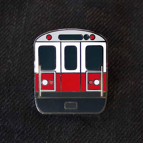 Boston MBTA Red Line Enamel Pin
