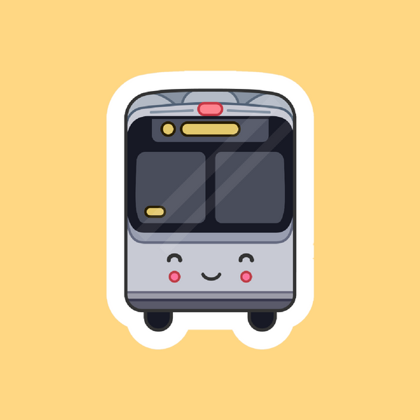 Happy Bus Sticker