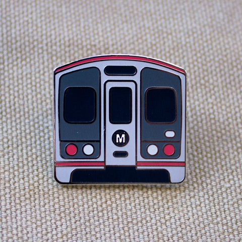 Los Angeles Metro Red Line Enamel Pin