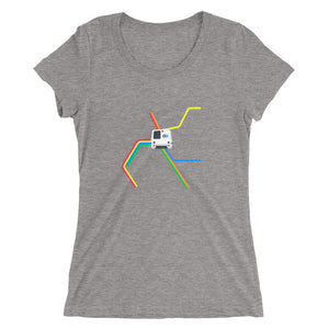 BART Car + Map Shirt – Women's