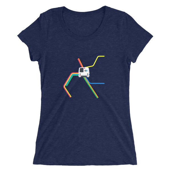 BART Car + Map Shirt – Women's