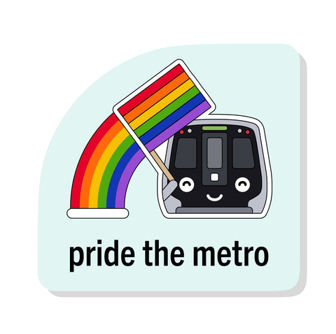 Pride the Metro Sticker: DC Metro