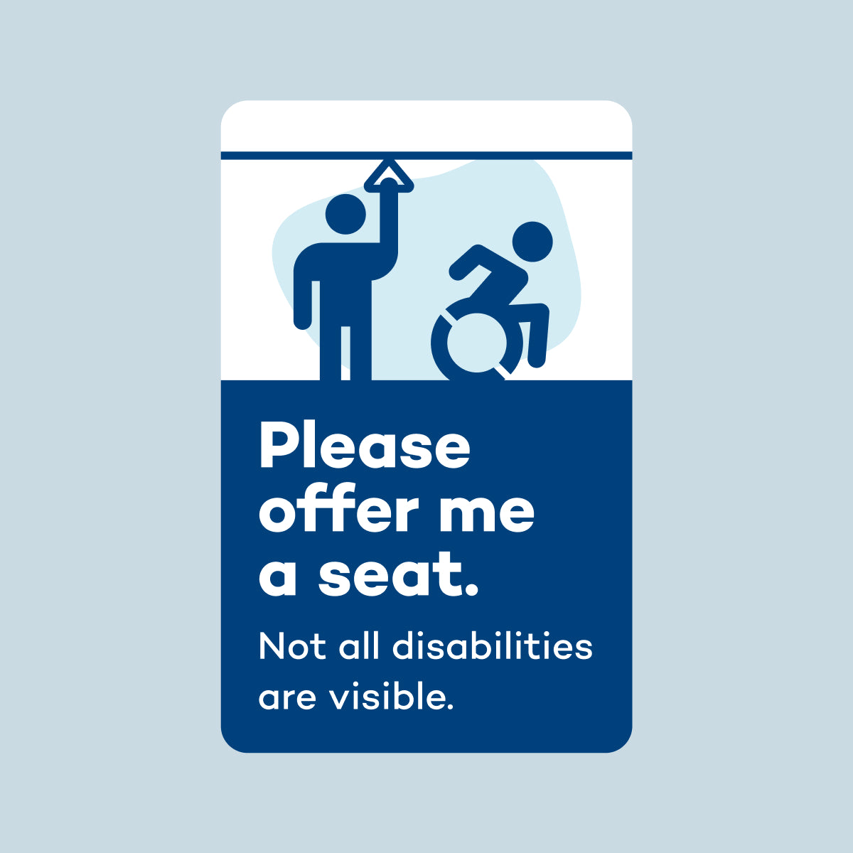 Transit Card Sticker: "Please Offer Me a Seat"