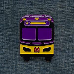 Seattle Purple Bus Pin