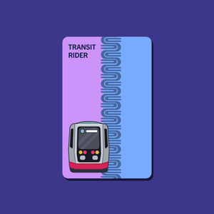 2000's Muni Fast Pass Transit Card Sticker