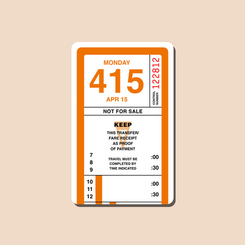 Transfer Card Sticker Stickers – Transit Supply